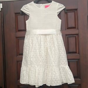 Hollie Hastie Clara Smocked Floral Embroidered Cotton Girls Dress. Sizes 8